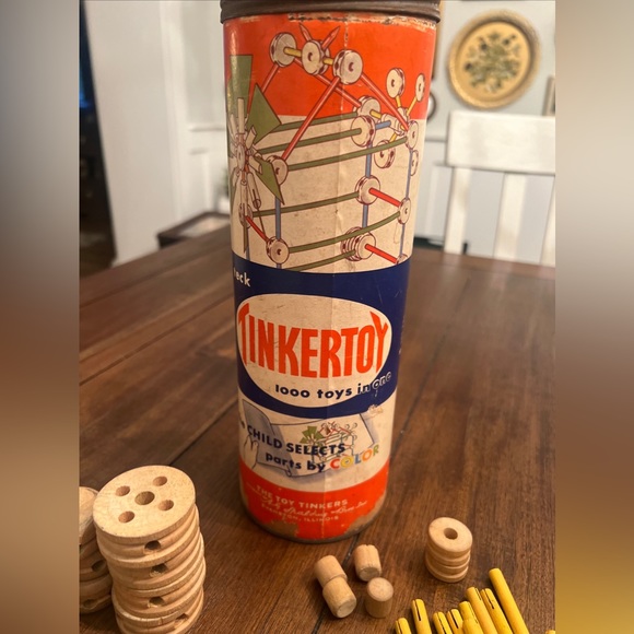 Vintage Tinkertoy Set - Picture 5 of 8